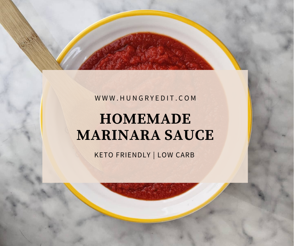 Keto homemade marinara tomato sauce