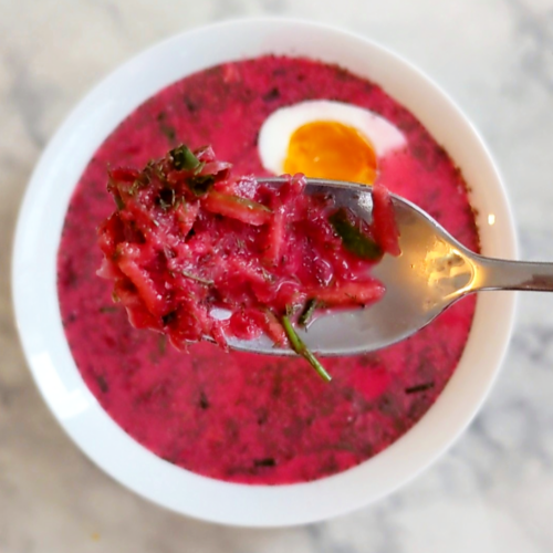 Keto Russian Cold Beet Soup Holodnik