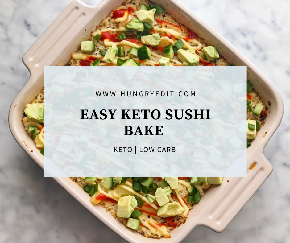 Keto Sushi Bake with Cauliflower Rice